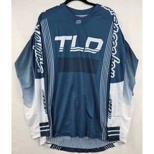 Troy Lee Designs GP Air Jersey Medium Rhythm Slate Blue MTB BMX LS NWT